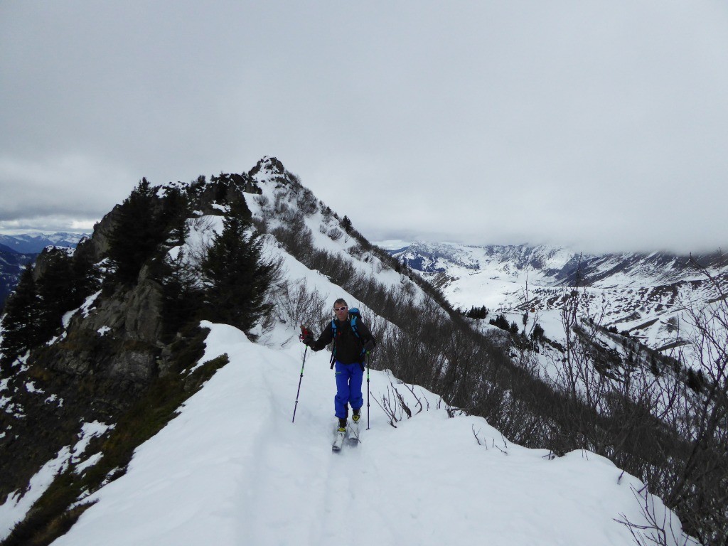 la crête si esthétique vers l'Oulette