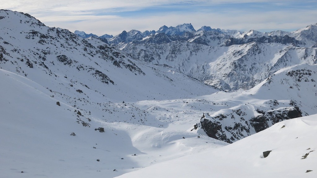 Descente sur le lac de Roche Noire