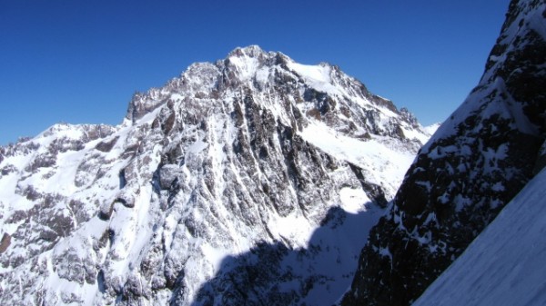 barre des ecrins : un paysage fabuleux dans le dos