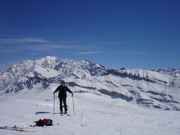 Fred et le Mont Blanc : Certes une course facile, mais quelle vue!!!