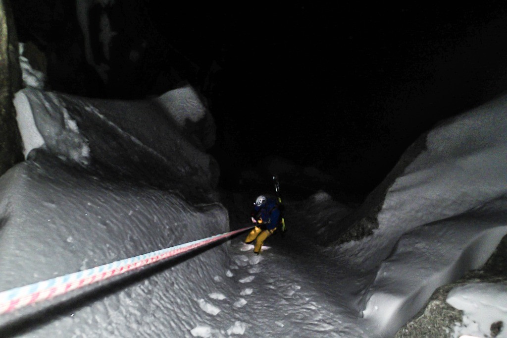 On attaque la descente à l'aveuglette