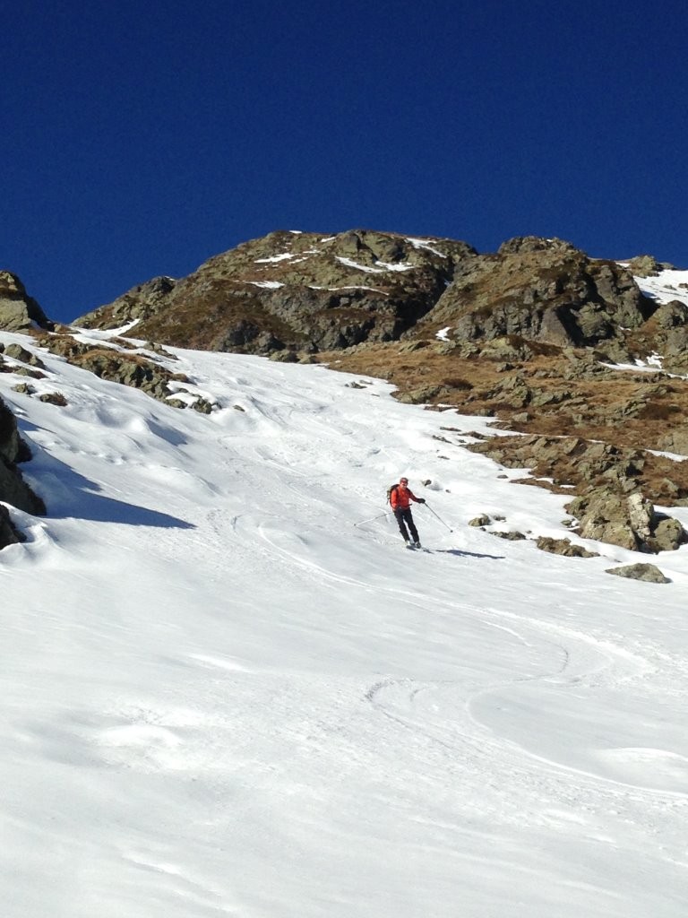 Bon ski de printemps à la descente