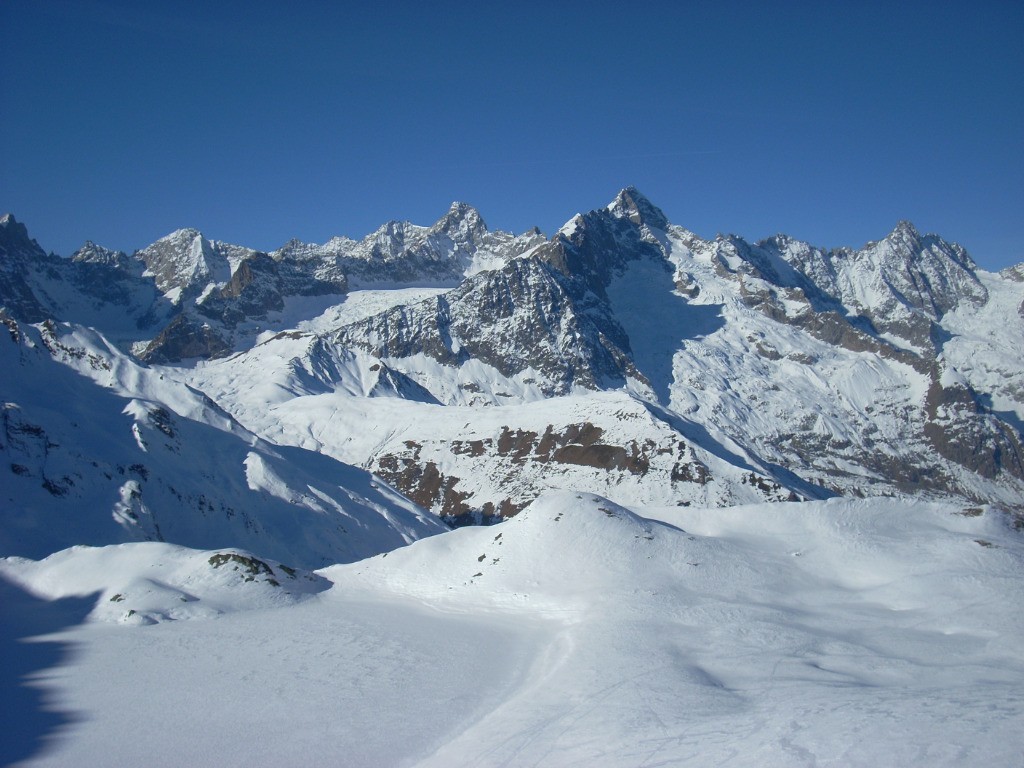 L'envers du massif du Mont Blanc