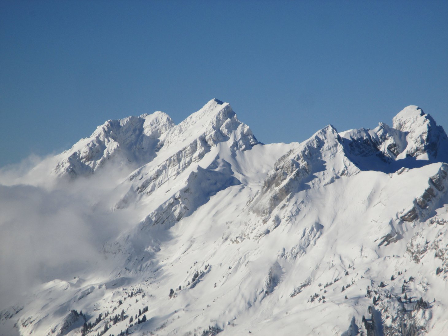 beau plâtrage de versants sud..
