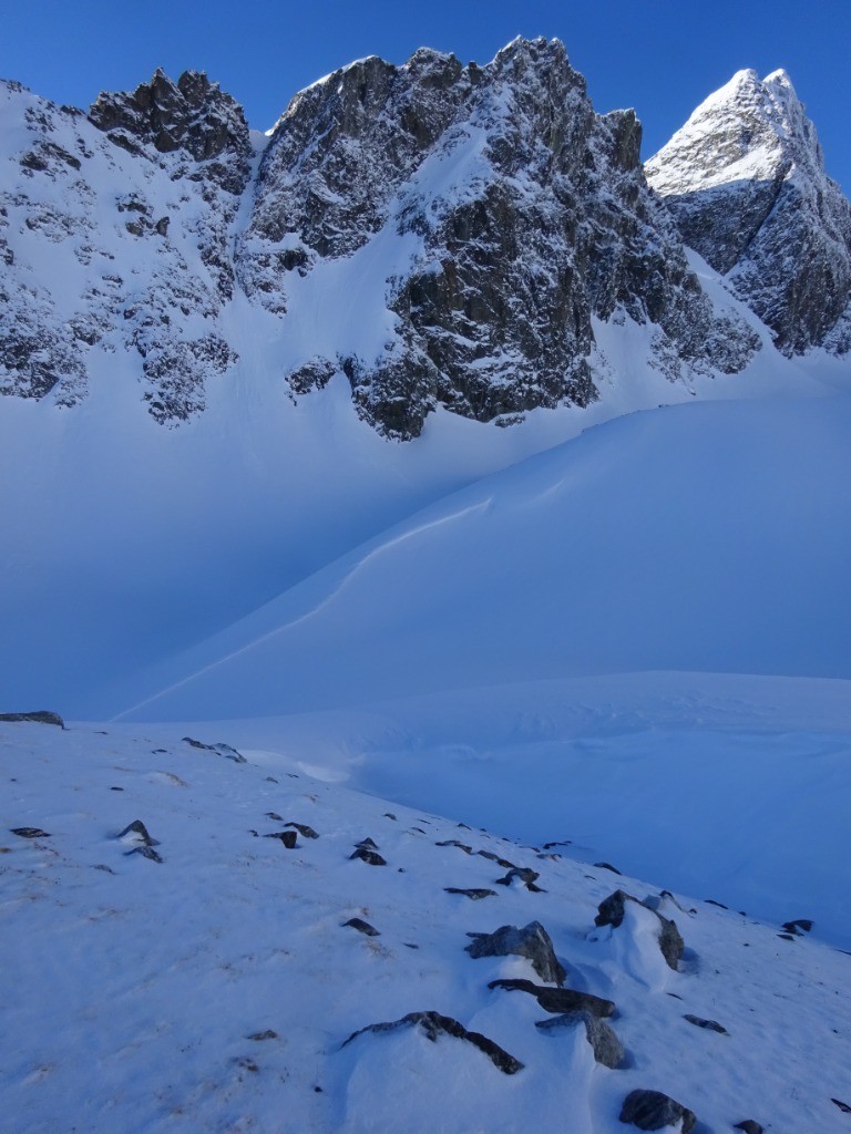 Puy Gris et les effets du vent au dessus de 2400 m