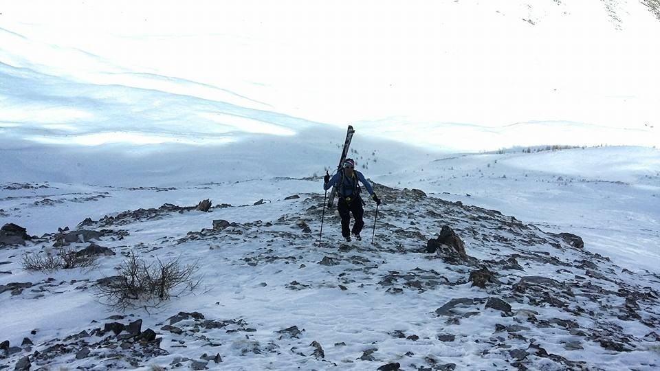 Derniers mètres sous le sommet, on la joue sécu!