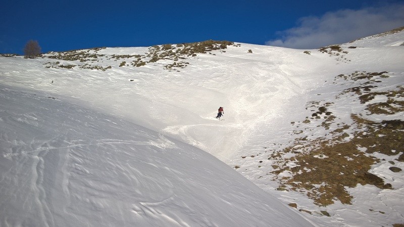Neige transfo à la descente.