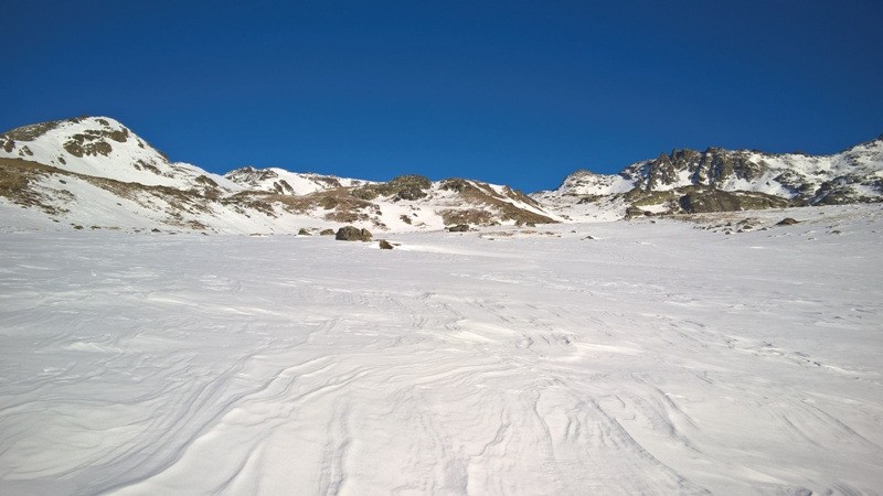 petits vallon de la Recare au-dessus du refuge Ricou.