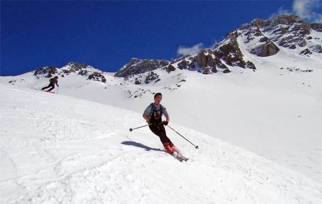 Plan de la Gorma : Descente vers le refuge.