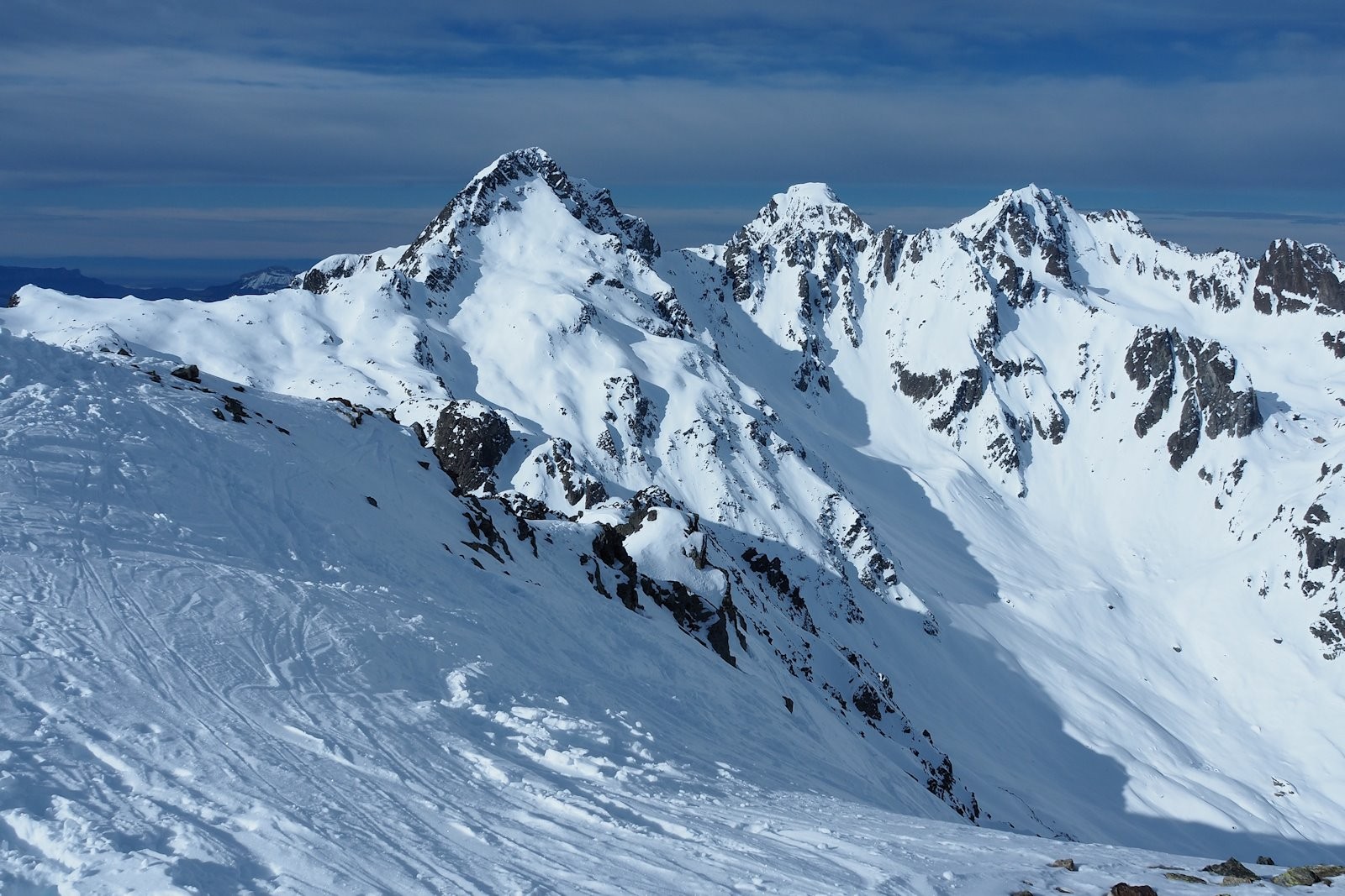 Le Bec d'Arguille vu du sommet 2734 m.