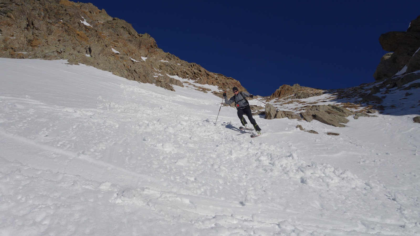 Valérie attaque la descente