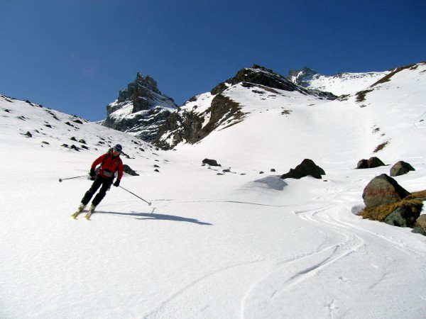 Bon ski : J-F à la descente