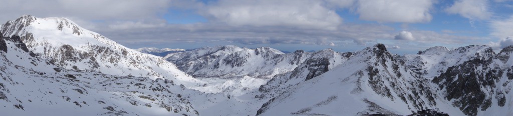 Panorama depuis le Mont Bégo à la Cime des Verrairiers