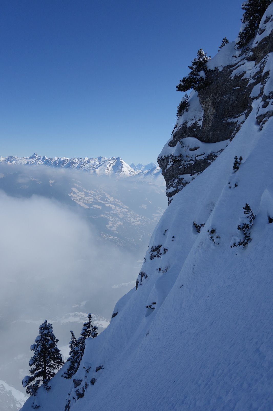 pentes bien à l'ombre