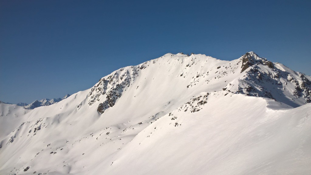 Samedi : Pendant la seconde remontée, vue sur la première descente
