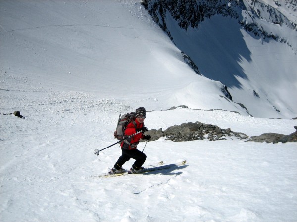 Le petit couloir : J-F dans le bas du petit couloir