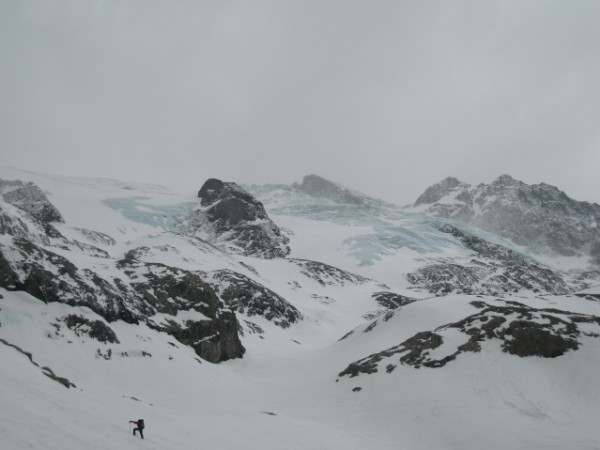 Glacier du Tabuchet : Glace bleue.
