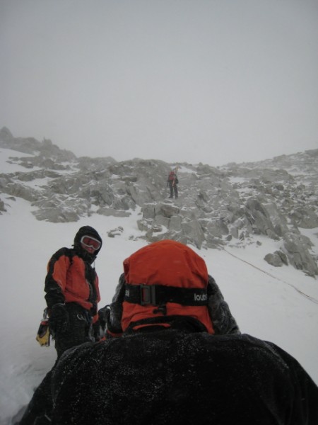 Brèche de la Meije : Rappel vue du bas.