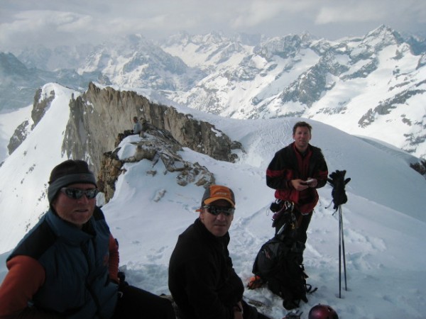 Col du Pavé : Pause au sommet.