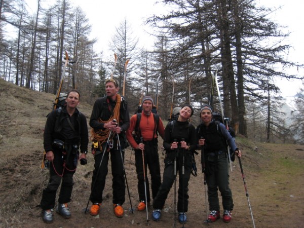 La fine équipe : La Dynastar team, sauf moi mais suis derrière l'APN.