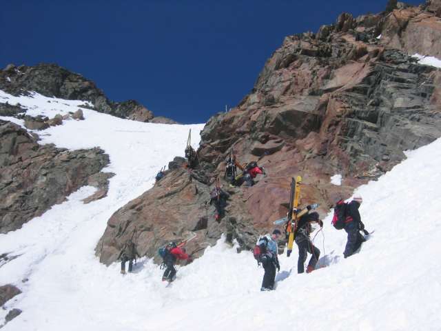 #20 La fin du Mittelkarjoch : Un peu de via cordata pour finir La fin du Mittelkarjoch : Un peu de via cordata pour finir