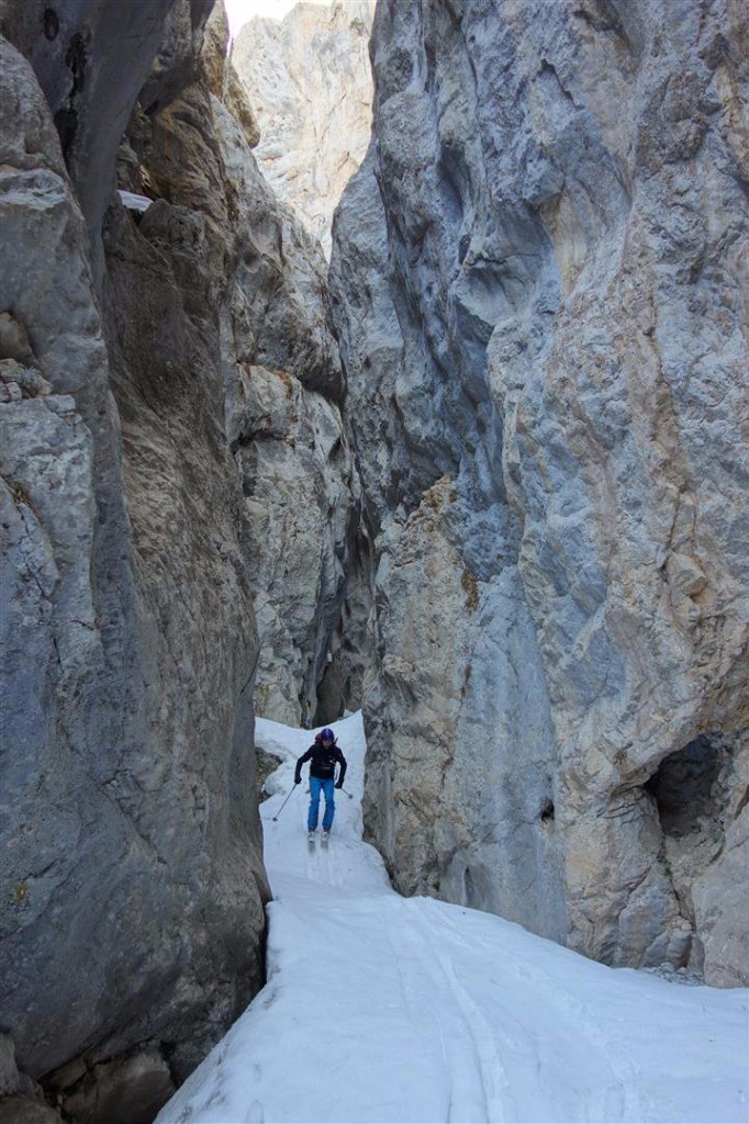 tour du Demirkazik : sortie du canyon de Cimbar