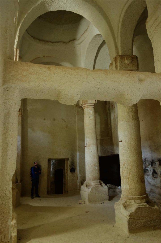 journée de repos en Cappadoce : dans une église troglodyte
