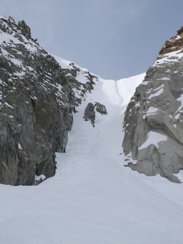Col du Chardonnet versant glacier de Saleinaz.