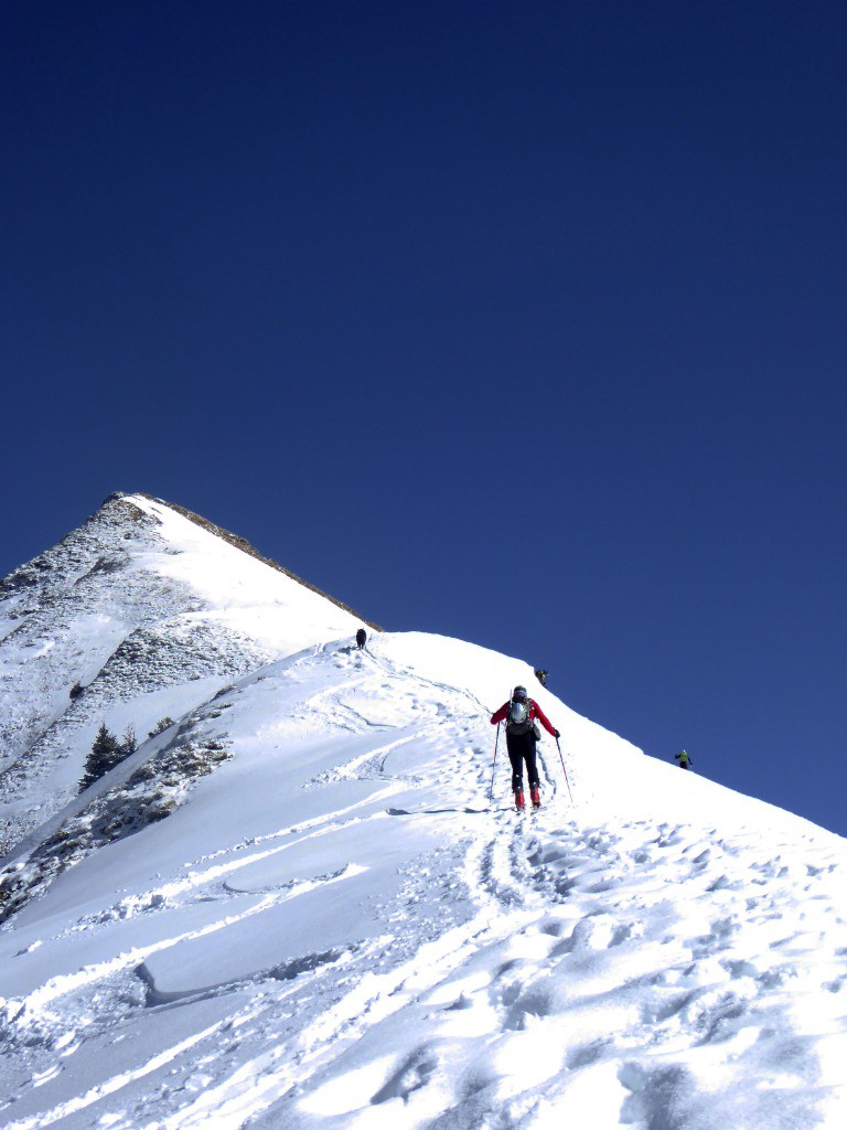  le long de l'arête de l'aiguille Verte