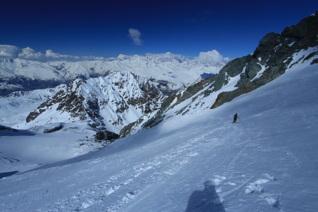 Ski dans le glacier du Grand Col