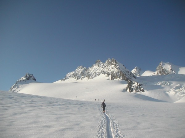 Glacier de Gébroulaz : Du monde ce matin sur le glacier de Gébroulaz !