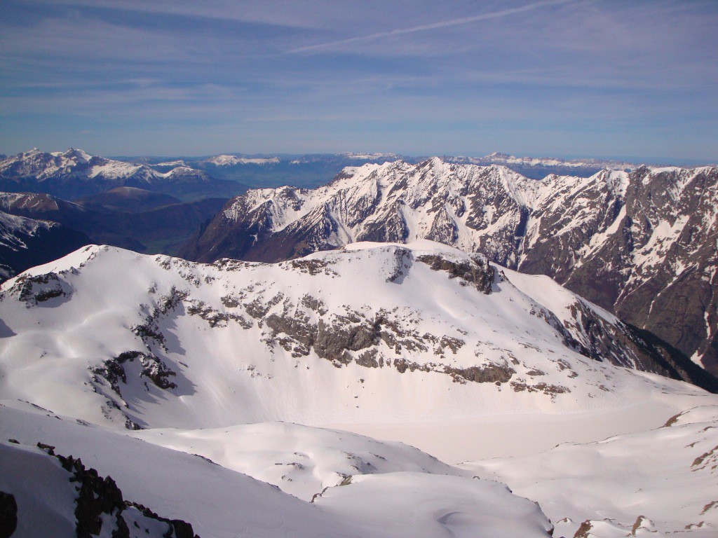 Panorama Ouest avec lac du Vallon