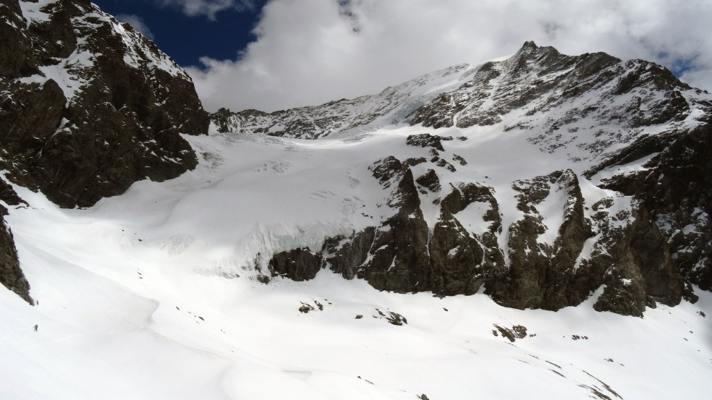 Glacier du Geay dans son ensemble et Mont Pourri