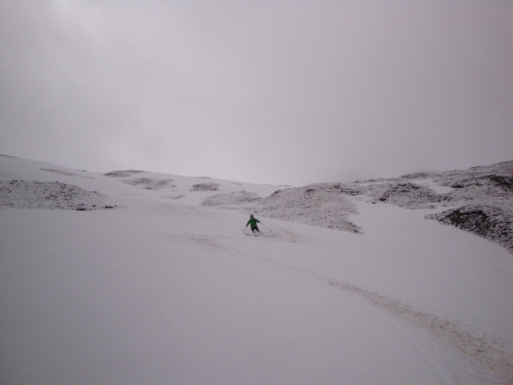 Bon ski sur les névés