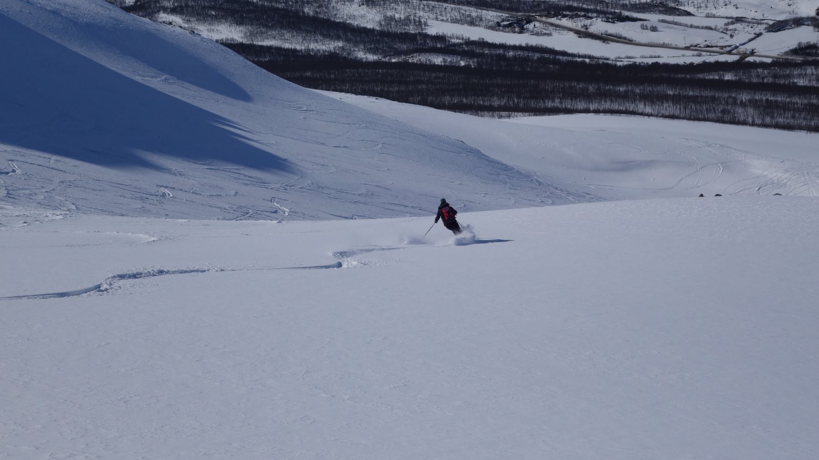 Pierre dans la suite de la descente