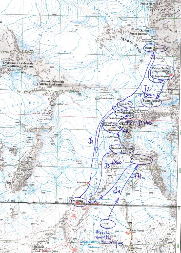 Itinéraire prévu initialement...