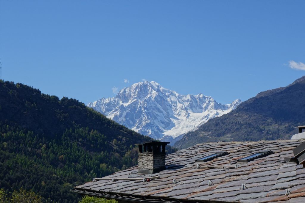 Le majestueux Mont Blanc sur la route du retour...
