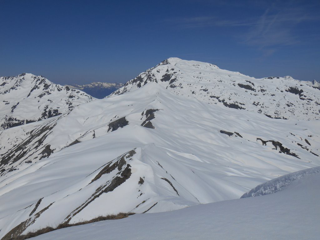 Le Riondet et le Grand Mont depuis le sommet