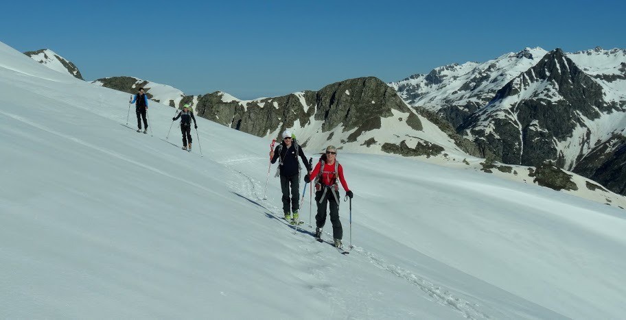 Montée au dessus de la cabane: crédit photo Manu