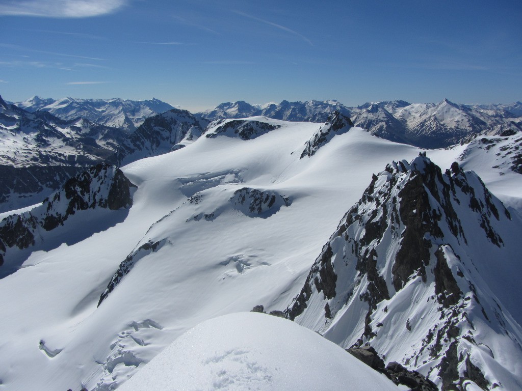 glacier de Gébroulaz, Dôme et Aiguille de Polset
