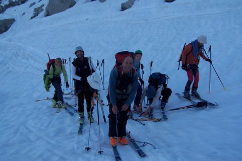 Départ du plan de l'aiguille
