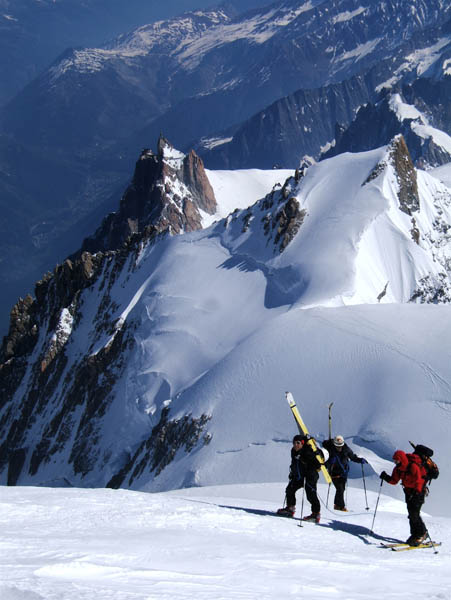 Mt Blanc : Patric et Philippe dans les derniers mètres