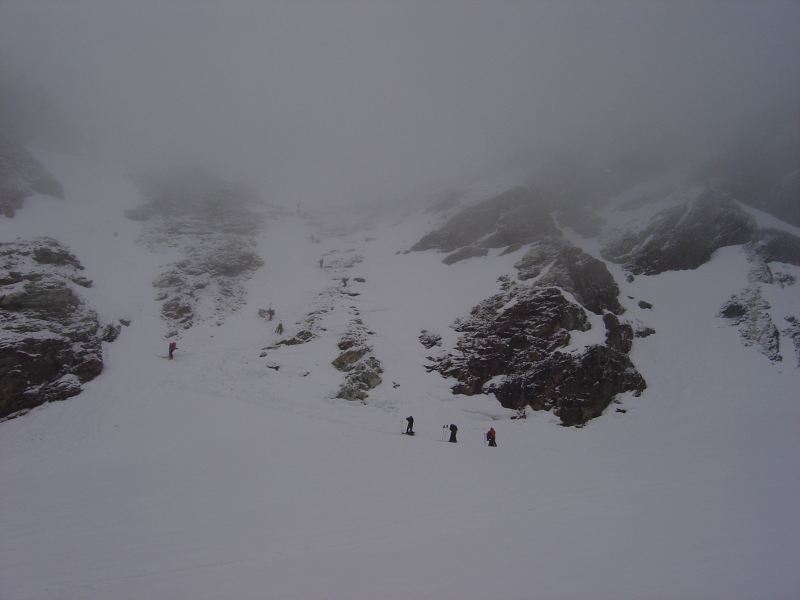 Col du Mont brulé : Couloir permettant d'acceder au col du Mont Brulé