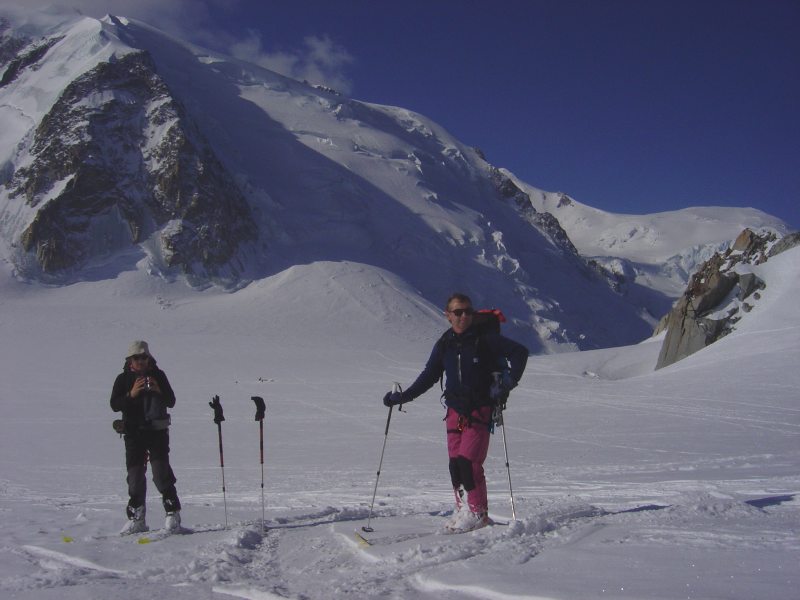 Mont-Blanc du Tacul : Devant le Mont-Blanc du tacul