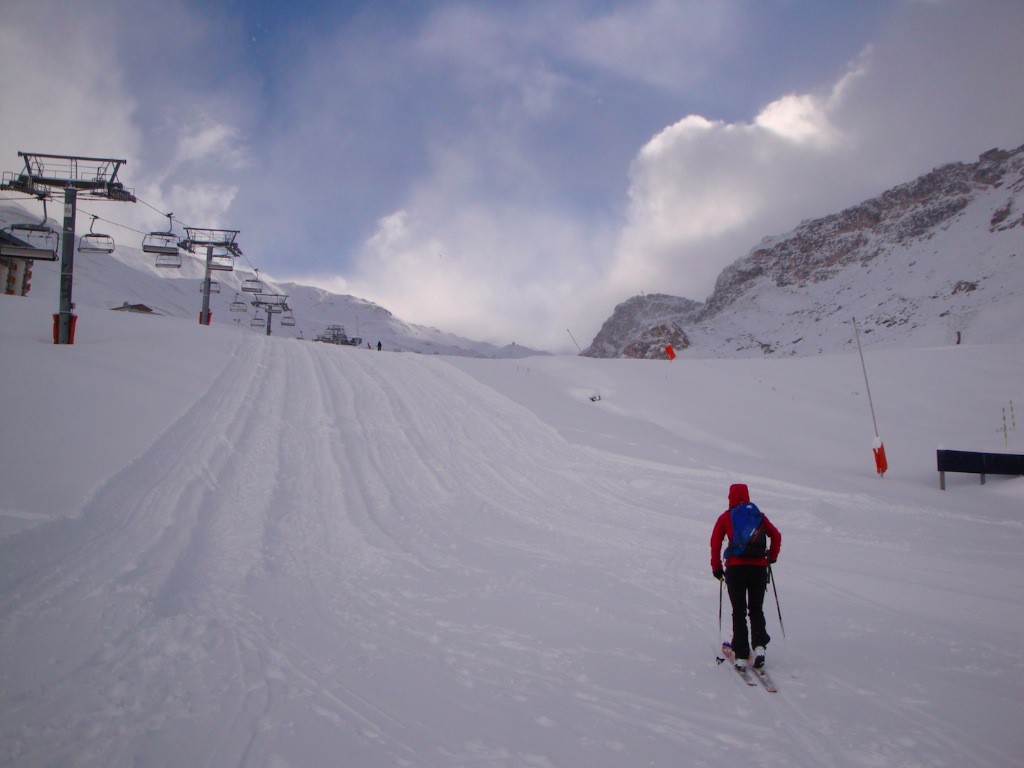 Départ sous une belle éclaircie