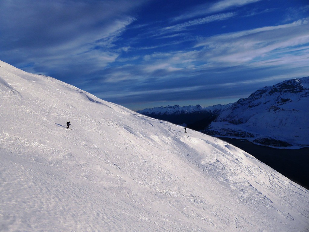 Fin de journée au-dessus du lac du Mont Cenis