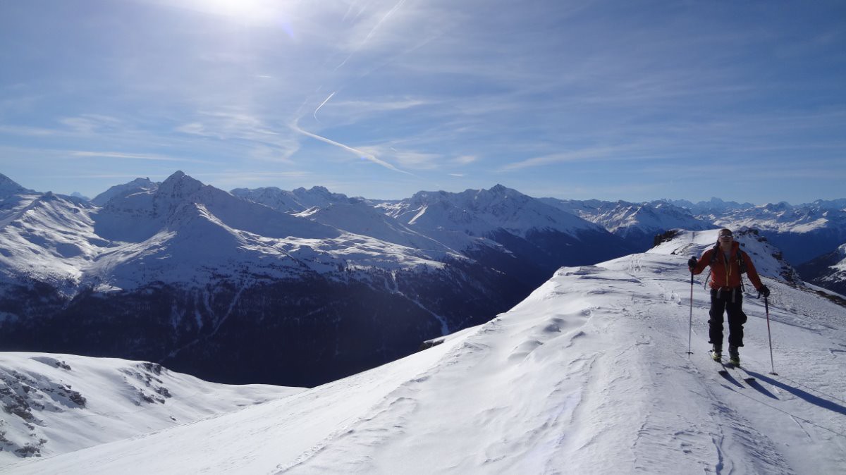 #4 cheminement sur la crete cheminement sur la crete