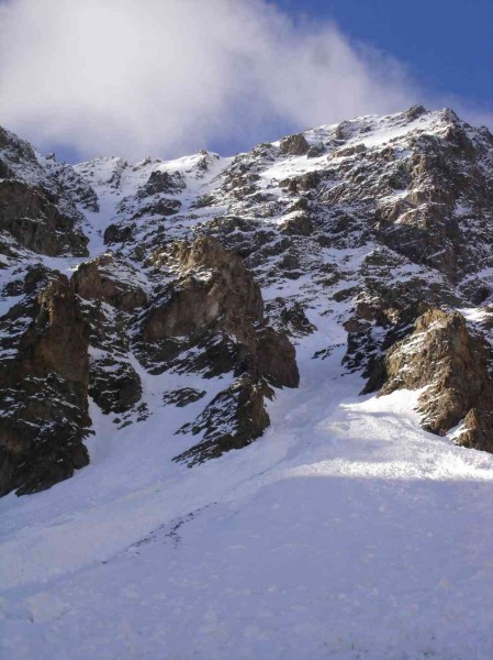 vue base couloir : la base du couloir vue depuis 2400