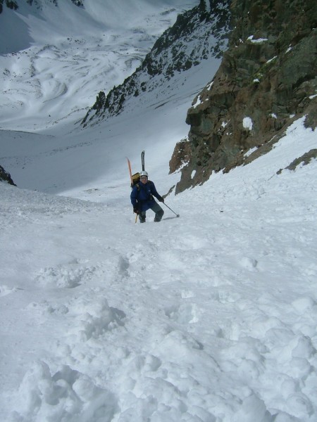 montée du couloir : Seb en milieu de face