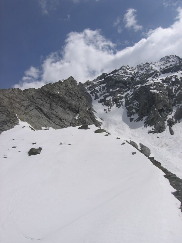 Grand Bec : Bruno en free-ride sous la face